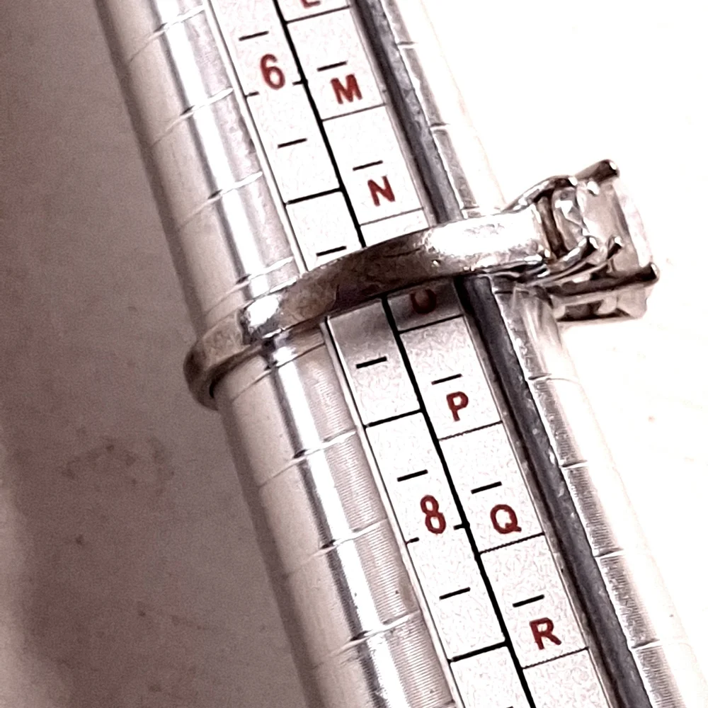 Vintage Signed STAUER Sterling Silver 925 3 Stone Ring Size 73.4 grams Size 7 - Picture 10 of 10